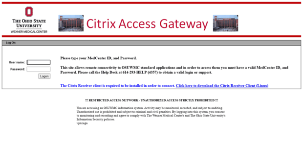 Accesslearn Osumc Edu Citrix Access Gateway Enterp Access