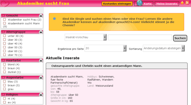 Partnersuche kostenlos akademiker