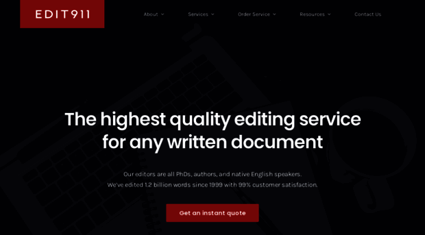 Editing services for dissertation
