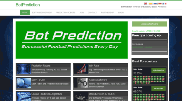 Gowin soccer predictions software