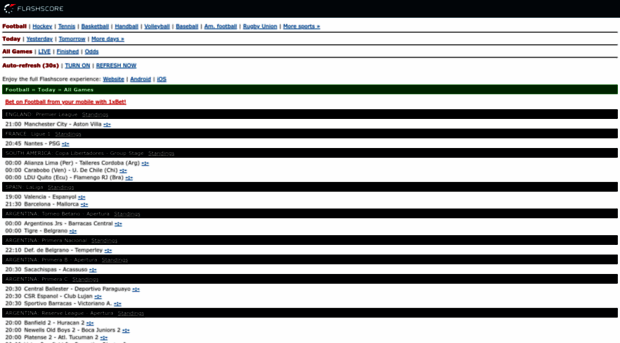 tennis livescore flash score