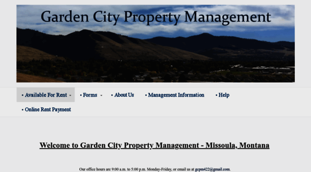 Gcpm Mt Com Garden City Property Managemen Gcpm Mt