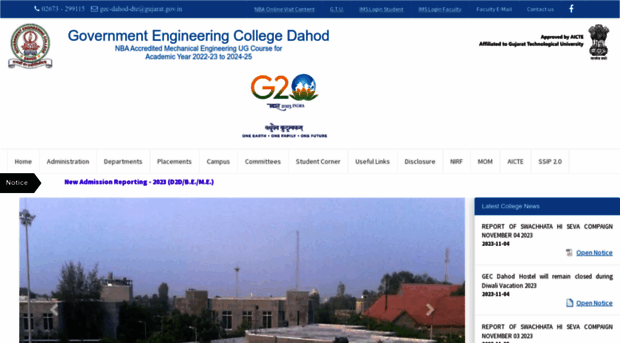 Gecdahod Ac Government Engineering College Gec Dahod Gujarat Technological University