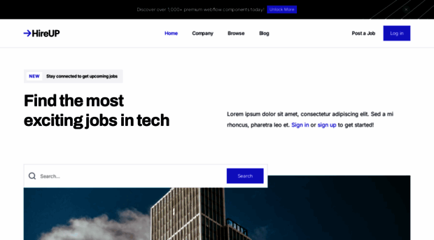 Hireup Template Webflow Io Hireup Webflow Html Website Hireup