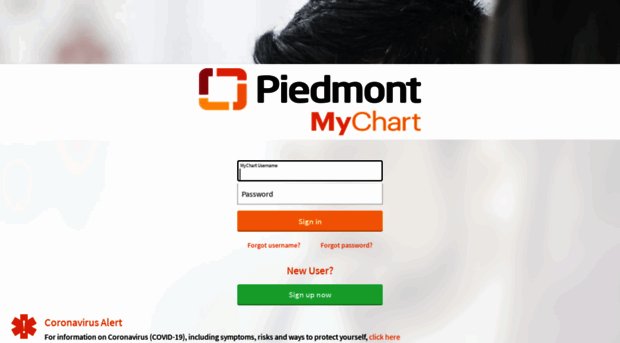 My Chart Piedmont Login Page