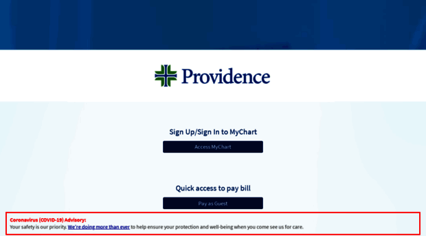 Providence My Chart Customer Service