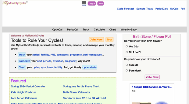 Menstrual Chart Online