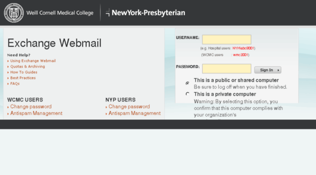 Outlook nyp NYP WCMC Email Outlook NYP