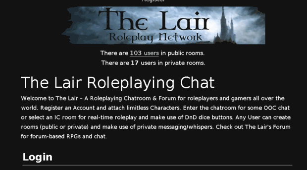Roleplaynet Com Home The Lair Roleplay Chat