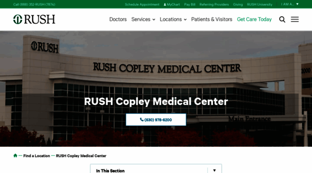 My Chart Rush Copley Medical Center