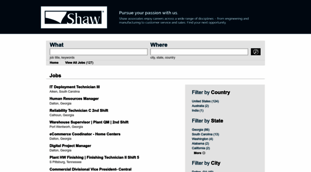 Shawfloorscareers Jobs Shaw Floors Jobs