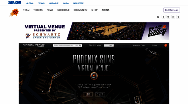 Phoenix Suns Virtual Seating Chart