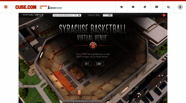 Carrier Dome Basketball Interactive Seating Chart