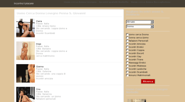 incontri uomo cerca donna