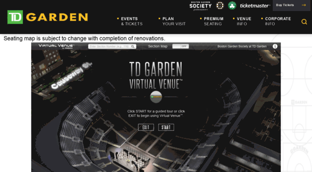 Tdgarden Io Media Com Td Garden Virtual Venue By Io Td