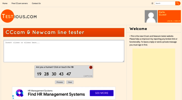 get free cccam test line