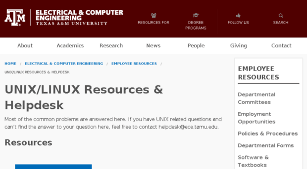 Unix Ece Tamu Edu Unix Linux Resources Helpdes Unix Ece Tamu