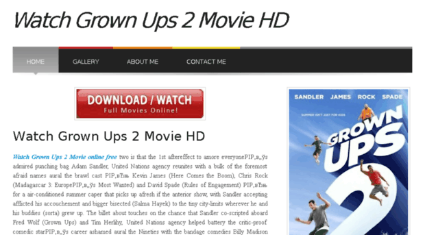 Watch Grown Ups Tube Free