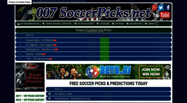 007 soccer pick discount