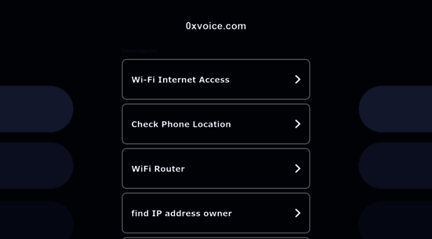 0xvoice.com