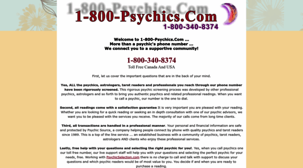 1-800-psychics.com