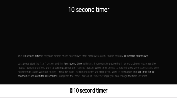 10.second-timer.com