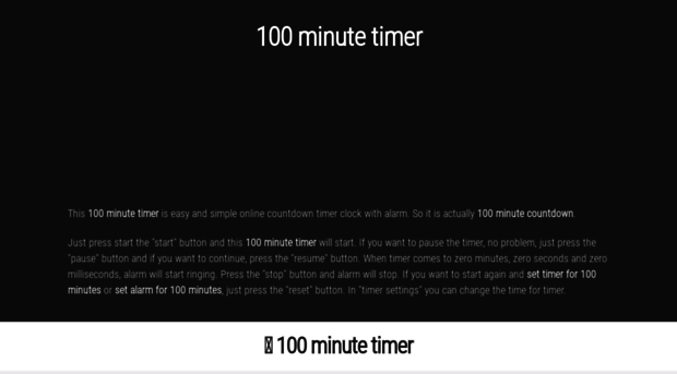 100.minute-timer.com