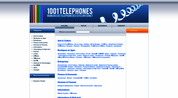 1001telephones.com