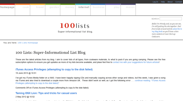 100lists.com