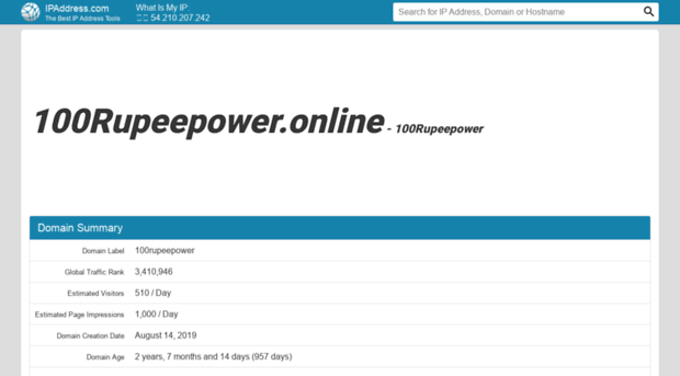 100rupeepower.online.ipaddress.com