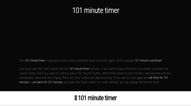 101.minute-timer.com