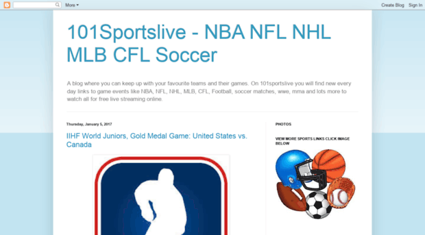 101sportslive.blogspot.ca