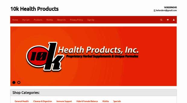 10khealthproducts.com