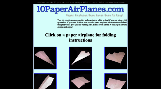 10paperairplanes.com