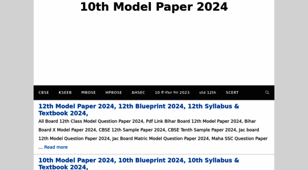 10thmodelpaper2021.in