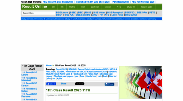 11th.result2018.pk