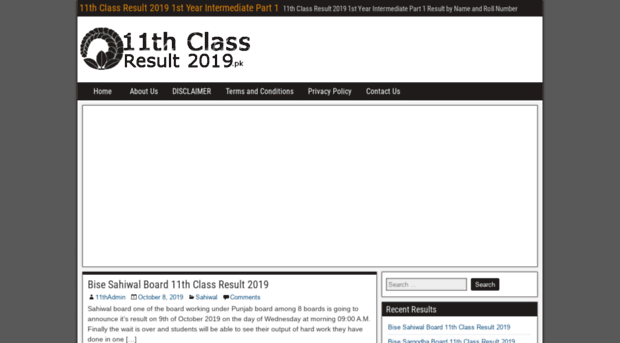 11thclassresult2019.pk