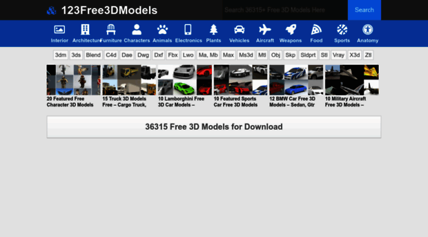 123free3dmodels.com