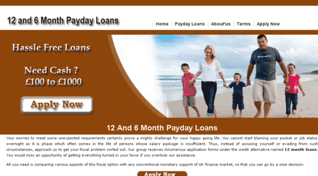 12and6monthpaydayloans.co.uk