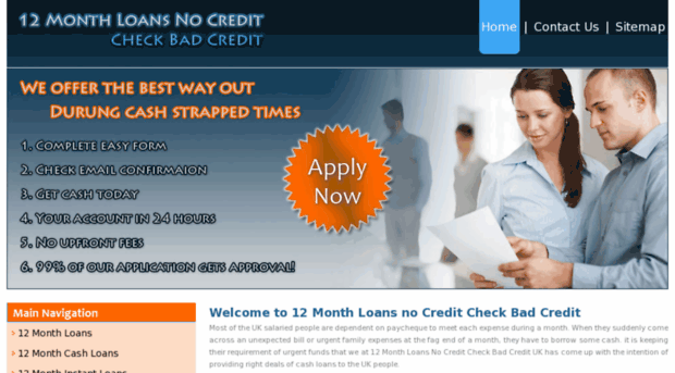 12monthloansnocreditcheckbadcredit.co.uk