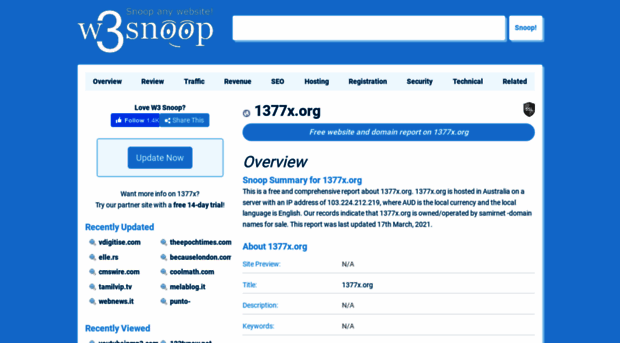 1377x.org.w3snoop.com