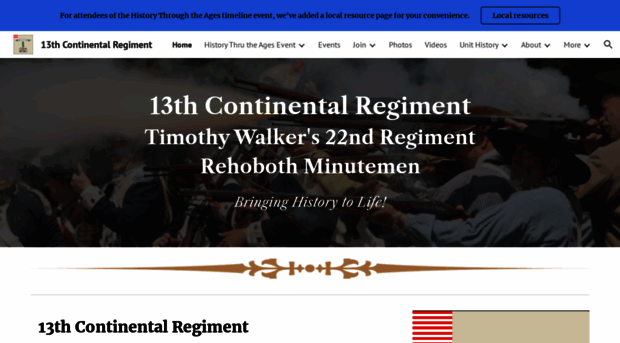 13thcontinentalregiment.org