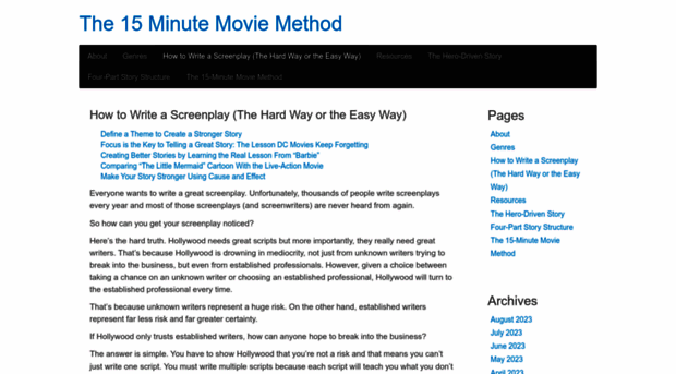 15minutemoviemethod.com