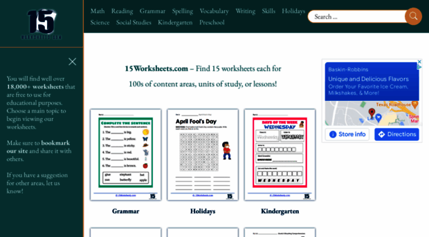15worksheets.com