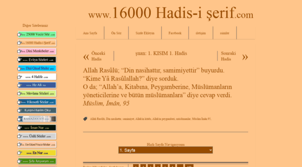 16000hadisiserif.com