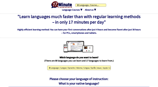 17-minute-languages.net