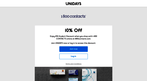 1800contacts.myunidays.com