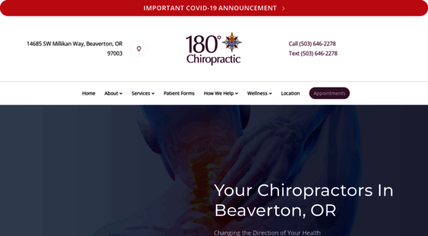 180chiropractic.org