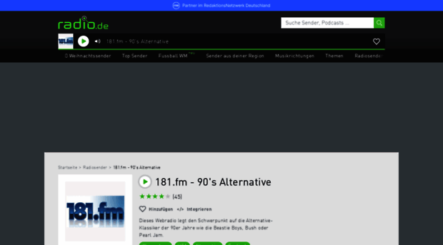 181fm90salternative.radio.de