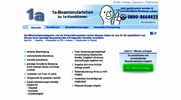 1a-beamtendarlehen.de